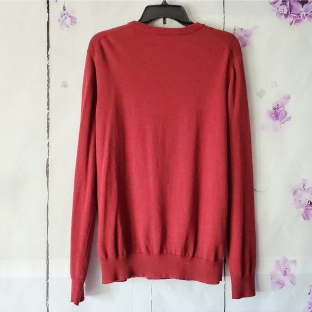 Sonoma Brick Red Soft Knit Crew Neck Sweater L - Picture 2 of 9